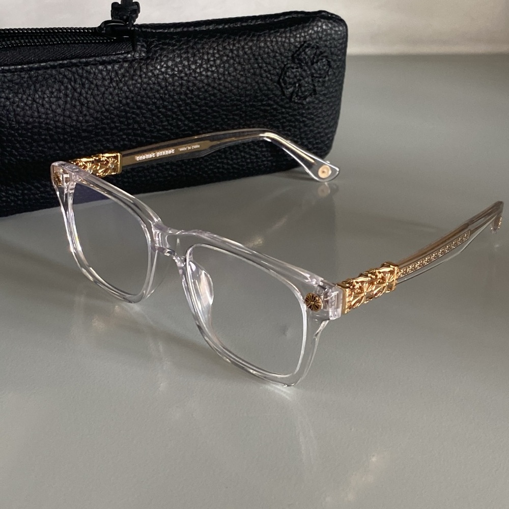 Chrome Hearts Clear Frame Glasses